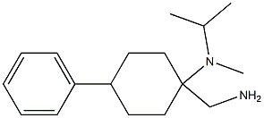 1-(aminomethyl)-N-methyl-4-phenyl-N-(propan-2-yl)cyclohexan-1-amine Struktur