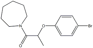 1-(azepan-1-yl)-2-(4-bromophenoxy)propan-1-one Struktur