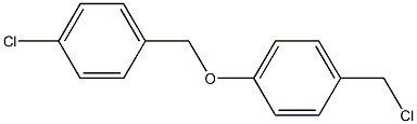 1-(chloromethyl)-4-[(4-chlorophenyl)methoxy]benzene Struktur