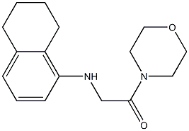 1-(morpholin-4-yl)-2-(5,6,7,8-tetrahydronaphthalen-1-ylamino)ethan-1-one Struktur