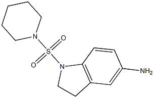 1-(piperidine-1-sulfonyl)-2,3-dihydro-1H-indol-5-amine Struktur