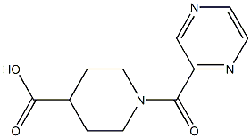 1-(pyrazin-2-ylcarbonyl)piperidine-4-carboxylic acid Struktur