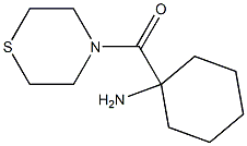 1-(thiomorpholin-4-ylcarbonyl)cyclohexan-1-amine Struktur