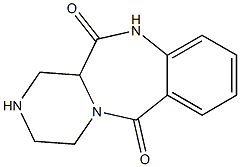 1,3,4,12a-tetrahydropyrazino[2,1-c][1,4]benzodiazepine-6,12(2H,11H)-dione Struktur