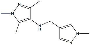 1,3,5-trimethyl-N-[(1-methyl-1H-pyrazol-4-yl)methyl]-1H-pyrazol-4-amine Struktur