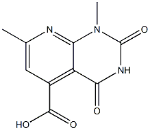 1,7-dimethyl-2,4-dioxo-1H,2H,3H,4H-pyrido[2,3-d]pyrimidine-5-carboxylic acid Struktur