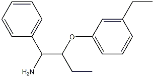 1-[(1-amino-1-phenylbutan-2-yl)oxy]-3-ethylbenzene Struktur