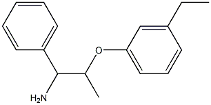 1-[(1-amino-1-phenylpropan-2-yl)oxy]-3-ethylbenzene Struktur