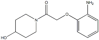 1-[(2-aminophenoxy)acetyl]piperidin-4-ol Struktur