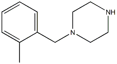 1-[(2-methylphenyl)methyl]piperazine Struktur