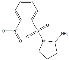 1-[(2-nitrobenzene)sulfonyl]pyrrolidin-2-amine Struktur