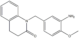 1-[(3-amino-4-methoxyphenyl)methyl]-1,2,3,4-tetrahydroquinolin-2-one Struktur