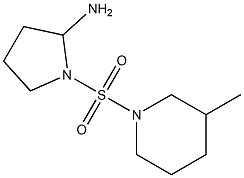 1-[(3-methylpiperidine-1-)sulfonyl]pyrrolidin-2-amine Struktur