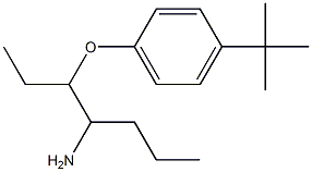 1-[(4-aminoheptan-3-yl)oxy]-4-tert-butylbenzene Struktur