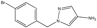 1-[(4-bromophenyl)methyl]-1H-pyrazol-4-amine Struktur