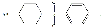 1-[(4-chlorobenzene)sulfonyl]piperidin-4-amine Struktur