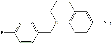 1-[(4-fluorophenyl)methyl]-1,2,3,4-tetrahydroquinolin-6-amine Struktur