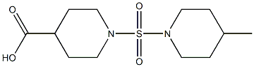 1-[(4-methylpiperidine-1-)sulfonyl]piperidine-4-carboxylic acid Struktur