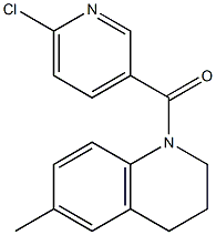 1-[(6-chloropyridin-3-yl)carbonyl]-6-methyl-1,2,3,4-tetrahydroquinoline Struktur