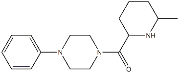 1-[(6-methylpiperidin-2-yl)carbonyl]-4-phenylpiperazine Struktur