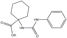 1-[(anilinocarbonyl)amino]cyclohexanecarboxylic acid Struktur