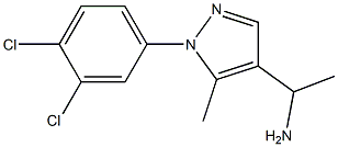 1-[1-(3,4-dichlorophenyl)-5-methyl-1H-pyrazol-4-yl]ethan-1-amine Struktur