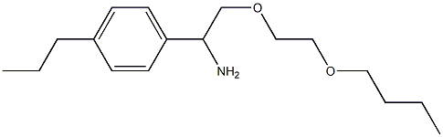 1-[1-amino-2-(2-butoxyethoxy)ethyl]-4-propylbenzene Struktur