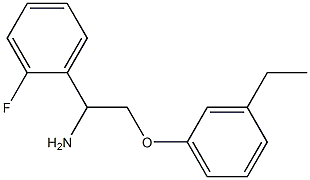 1-[1-amino-2-(3-ethylphenoxy)ethyl]-2-fluorobenzene Struktur