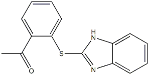 1-[2-(1H-1,3-benzodiazol-2-ylsulfanyl)phenyl]ethan-1-one Struktur