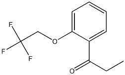 1-[2-(2,2,2-trifluoroethoxy)phenyl]propan-1-one Struktur