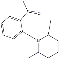 1-[2-(2,6-dimethylpiperidin-1-yl)phenyl]ethan-1-one Struktur