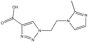 1-[2-(2-methyl-1H-imidazol-1-yl)ethyl]-1H-1,2,3-triazole-4-carboxylic acid Struktur