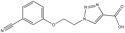 1-[2-(3-cyanophenoxy)ethyl]-1H-1,2,3-triazole-4-carboxylic acid Struktur