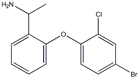 1-[2-(4-bromo-2-chlorophenoxy)phenyl]ethan-1-amine Struktur