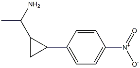 1-[2-(4-nitrophenyl)cyclopropyl]ethan-1-amine Struktur