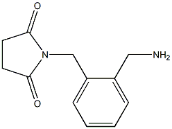 1-[2-(aminomethyl)benzyl]pyrrolidine-2,5-dione Struktur