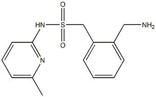 1-[2-(aminomethyl)phenyl]-N-(6-methylpyridin-2-yl)methanesulfonamide Struktur