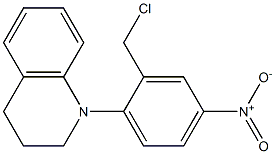 1-[2-(chloromethyl)-4-nitrophenyl]-1,2,3,4-tetrahydroquinoline Struktur