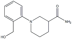 1-[2-(hydroxymethyl)phenyl]piperidine-3-carboxamide Struktur