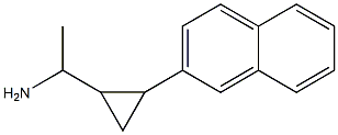 1-[2-(naphthalen-2-yl)cyclopropyl]ethan-1-amine Struktur