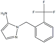 1-[2-(trifluoromethyl)benzyl]-1H-pyrazol-5-amine Struktur