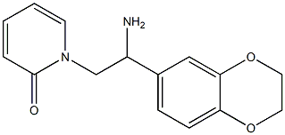 1-[2-amino-2-(2,3-dihydro-1,4-benzodioxin-6-yl)ethyl]pyridin-2(1H)-one Struktur