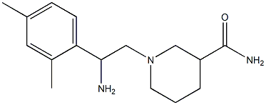 1-[2-amino-2-(2,4-dimethylphenyl)ethyl]piperidine-3-carboxamide Struktur