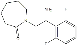 1-[2-amino-2-(2,6-difluorophenyl)ethyl]azepan-2-one Struktur