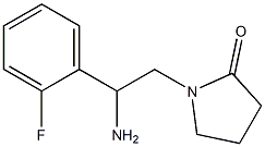 1-[2-amino-2-(2-fluorophenyl)ethyl]pyrrolidin-2-one Struktur