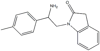 1-[2-amino-2-(4-methylphenyl)ethyl]-2,3-dihydro-1H-indol-2-one Struktur