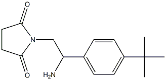 1-[2-amino-2-(4-tert-butylphenyl)ethyl]pyrrolidine-2,5-dione Struktur