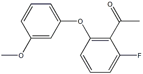 1-[2-fluoro-6-(3-methoxyphenoxy)phenyl]ethan-1-one Struktur