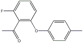 1-[2-fluoro-6-(4-methylphenoxy)phenyl]ethan-1-one Struktur