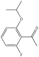 1-[2-fluoro-6-(propan-2-yloxy)phenyl]ethan-1-one Struktur